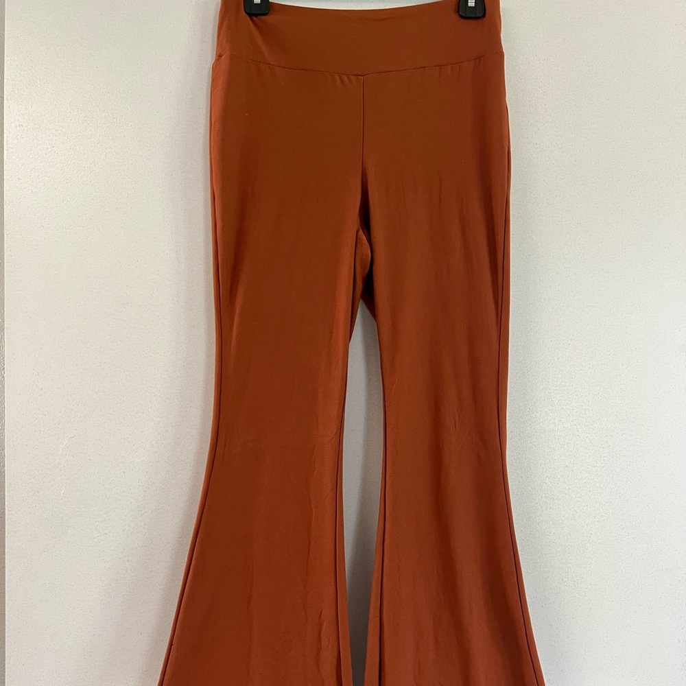 Rust Flared Leggings